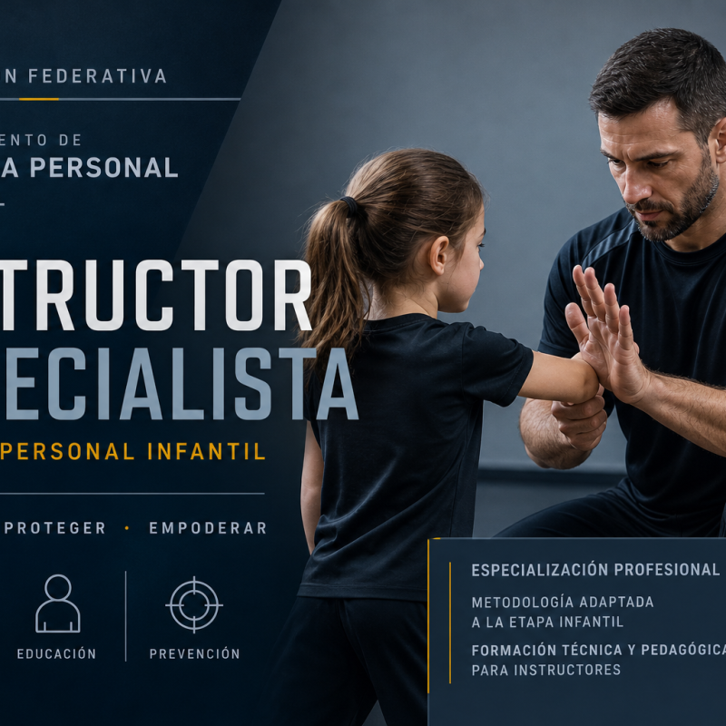 Instructor Especialista de SDP Defensa Personal Infantil